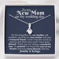 new mom on my wedding day