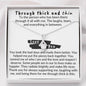 Through thick and thin, friendship, best friend gift, love you, gift for best friend, tribe, sisters, bridesmaid, near or far, ups and downs - MuslimwithMe