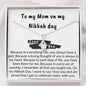 To my mom on my Nikkah day | Necklace with muslim quotes on love - MuslimwithMe