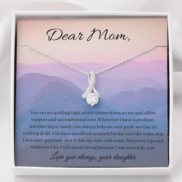 My guiding light | Necklace Gift for Mom with Message Card - MuslimwithMe