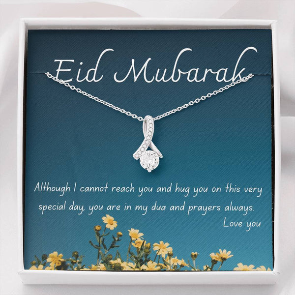 Far but Close | Noor necklace for Eid with message card - MuslimwithMe