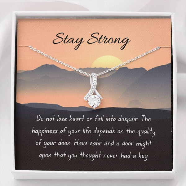 Open Door | Noor necklace for loved one with message - MuslimwithMe
