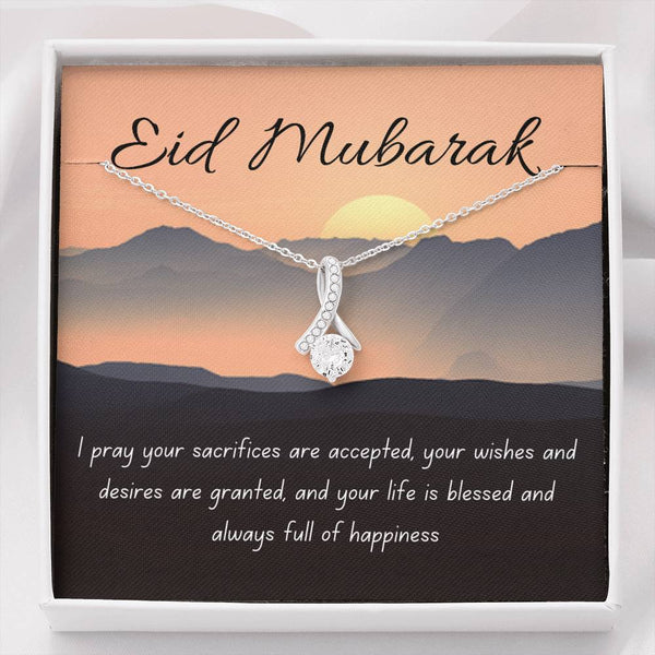 Full of Happiness | Noor necklace for Eid with message - MuslimwithMe