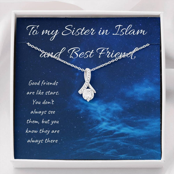 Always There | Noor Necklace for Friend with letter - MuslimwithMe