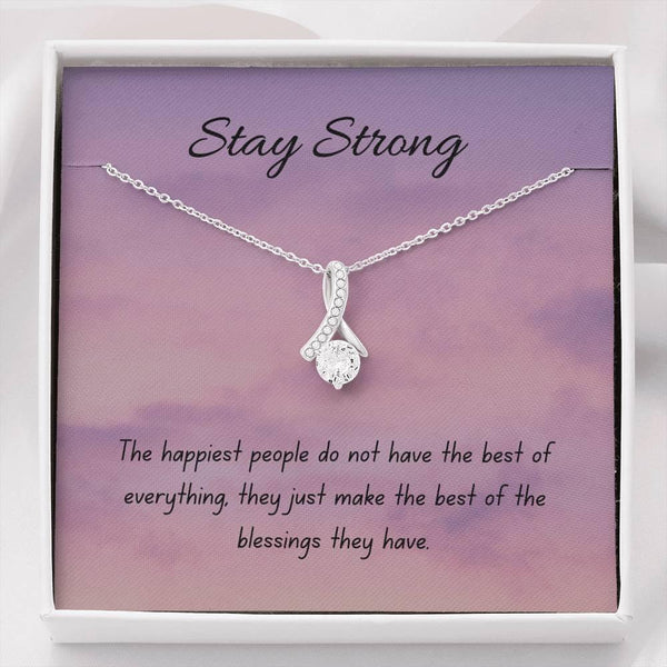 Blessing | Noor necklace for loved one with message - MuslimwithMe