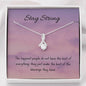 Blessing | Noor necklace for loved one with message - MuslimwithMe