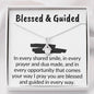 Blessed and guided | Necklace gift with islamic quote for muslim women - MuslimwithMe
