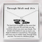 Through thick and thin, friendship, best friend gift, tribe, sisters, bridesmaid, near or far, bff, ups and downs - MuslimwithMe