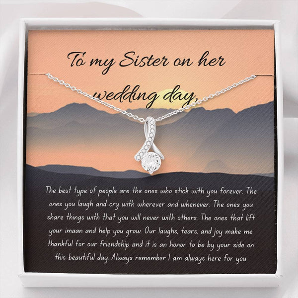 Forever Friend | Noor Necklace as a wedding gift with letter card - MuslimwithMe