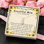 Wedding gift for mom, gift for mom on wedding day, mother of the bride necklace, Bride to mom gift - MuslimwithMe