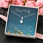 Noor | Necklace Gift for wife with Message Card - MuslimwithMe