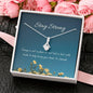 A Test | Noor necklace for loved one with message - MuslimwithMe