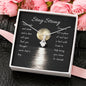 Sabr and Shukr | Noor necklace for loved one with message - MuslimwithMe