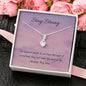 Blessing | Noor necklace for loved one with message - MuslimwithMe