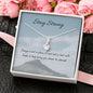 A Test | Noor necklace for loved one with message - MuslimwithMe