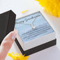 What you love | Graduating necklace gift with letter card - MuslimwithMe