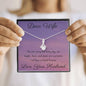 Friend forever | Noor necklace for wife with Message Card - MuslimwithMe
