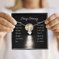 Sabr and Shukr | Noor necklace for loved one with message - MuslimwithMe