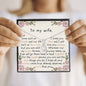Husband to Wife Gift, Wife Necklace Gift, Anniversary Gift for Wife, Wife Necklace Message Card, Wife Gift - MuslimwithMe