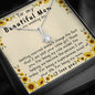 Wedding gift for mom, gift for mom on wedding day, mother of the bride necklace, Bride to mom gift - MuslimwithMe