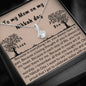 Gift for mom on Nikkah day | Necklace with muslim quotes on love - MuslimwithMe