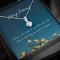 A Test | Noor necklace for loved one with message - MuslimwithMe