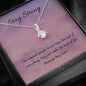 Blessing | Noor necklace for loved one with message - MuslimwithMe