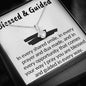 Blessed and guided | Necklace gift with islamic quote for muslim women - MuslimwithMe