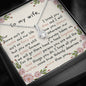 Husband to Wife Gift, Wife Necklace Gift, Anniversary Gift for Wife, Wife Necklace Message Card, Wife Gift - MuslimwithMe