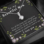 to my beautiful mom, necklace message card, necklace gift for mom, gift for mom, mom gift, necklace gift from son, gift from daughter, gift for birthday, mothers day, anniversary - MuslimwithMe