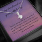 Thankful and Happy | Nikkah necklace gift with letter Card - MuslimwithMe