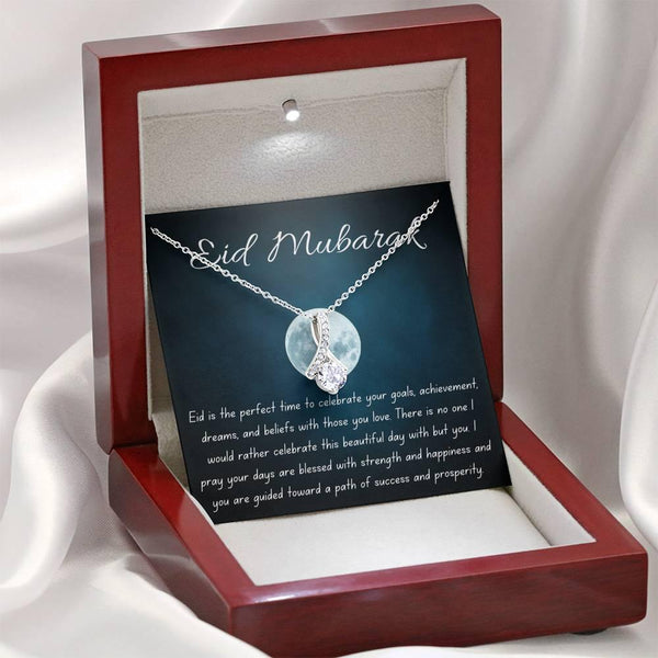 Celebrating Together | Noor necklace for Eid with message - MuslimwithMe