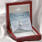 A Test | Noor necklace for loved one with message - MuslimwithMe