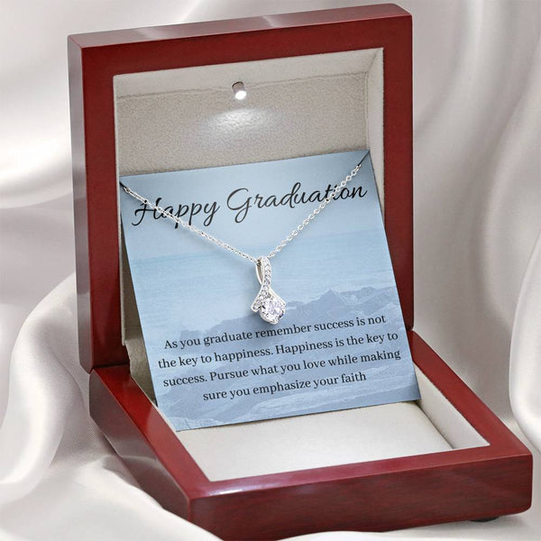 What you love | Graduating necklace gift with letter card - MuslimwithMe