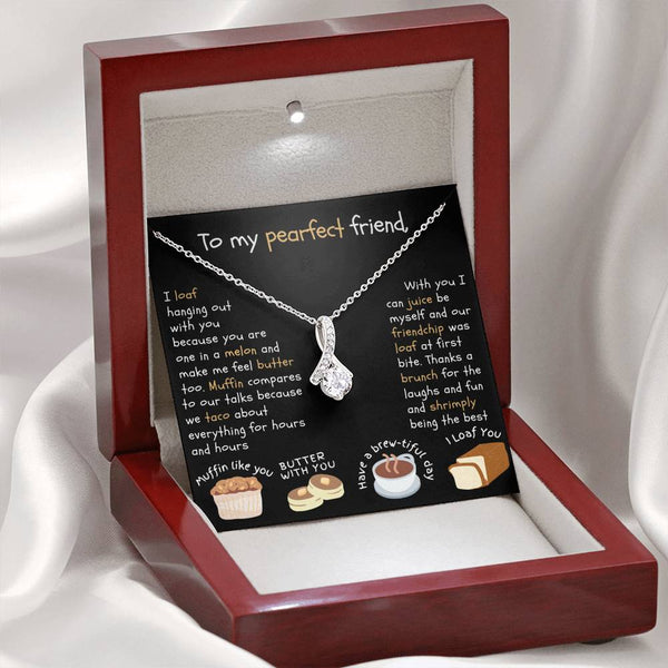 Shrimply the Best | Necklace gift for food loving friend - MuslimwithMe