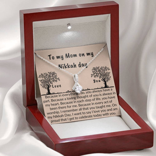 Gift for mom on Nikkah day | Necklace with muslim quotes on love - MuslimwithMe