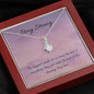 Blessing | Noor necklace for loved one with message - MuslimwithMe