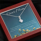 Unbreakable Bond | Noor necklace gift for mom from daughter with message card - MuslimwithMe