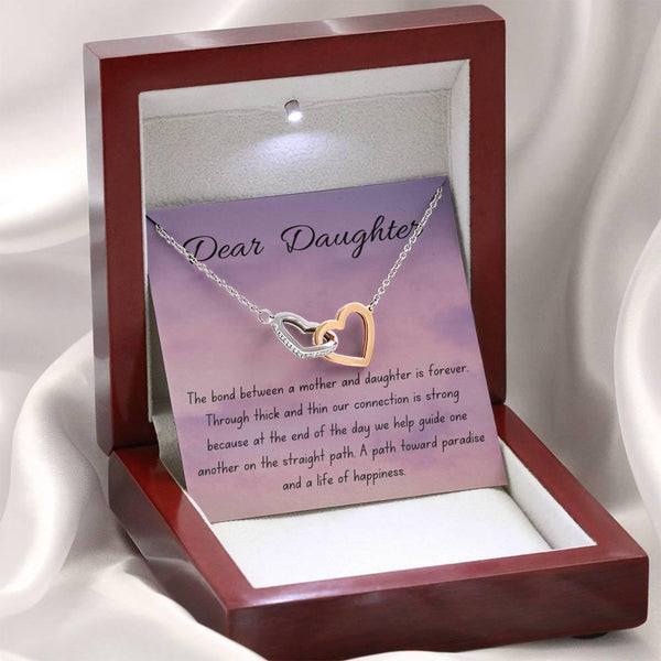 Bonded Forever | Interlocking Qulub necklace as gift for daughter - MuslimwithMe