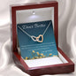 My Guide to Truth | Interlocking Qulub Necklace for Friend with Message Card - MuslimwithMe