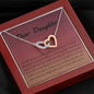 Faith and Guidance | Interlocking Qulub necklace for daughter with message card - MuslimwithMe