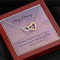 Blessings | Interlocking Hearts Necklace with Motivational letter - MuslimwithMe