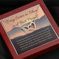 Always Friends| Interlocking Qulub Necklace for Best Friend with message - MuslimwithMe
