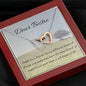 Forever Guide | Interlocking Qulub Necklace for Friend with Letter Card - MuslimwithMe