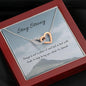 A Test | Interlocking Qulub Necklace with letter - MuslimwithMe