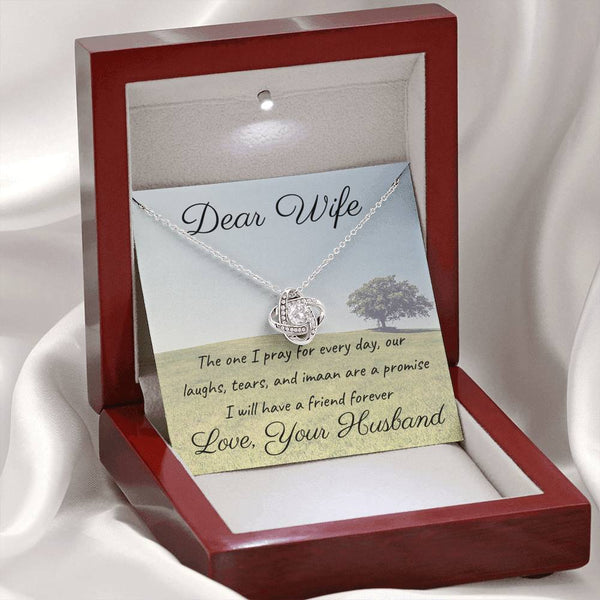 Friend forever | Noor Necklace for Wife with Message Card - MuslimwithMe