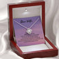 I Love You More | Quwa Knot necklace gift for Wife with Message Card - MuslimwithMe
