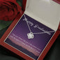 Corners of your Smile | Quwa Knot necklace as graduating gift with message card - MuslimwithMe