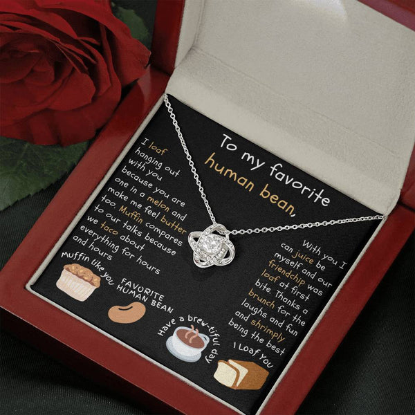 Shrimply the Best | Necklace Gift for Favorite Human Bean with Message card - MuslimwithMe