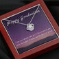 Corners of your Smile | Quwa Knot necklace as graduating gift with message card - MuslimwithMe